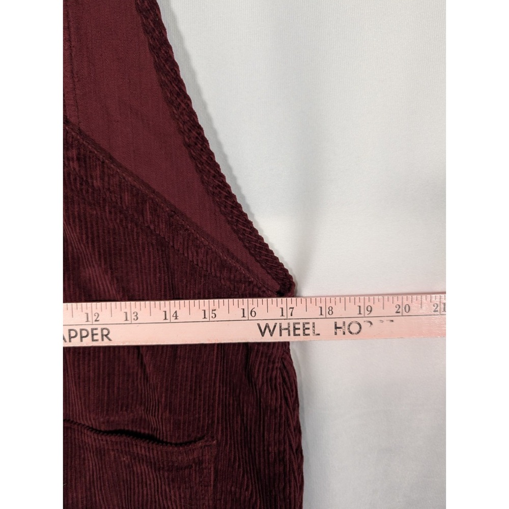 Top Shop petite MOTO Purple corduroy dungaree dress size 8 petite - Picture 7 of 11